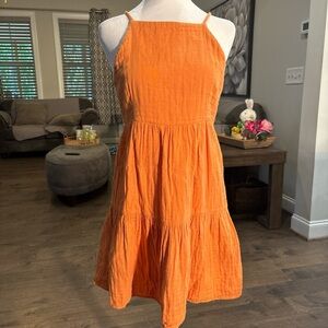 Loungefly Orange Tiered Halter Sundress